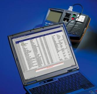 Apparatentester Fluke verbonden met Laptop